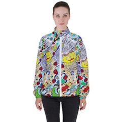 Supersonic Ladybug Angel Power Women s High Neck Windbreaker