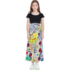 Supersonic Ladybug Angel Power Kids  Flared Maxi Skirt