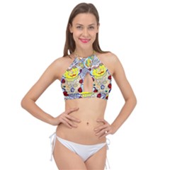 Supersonic Ladybug Angel Power Cross Front Halter Bikini Top