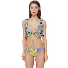 Supersonic Ladybug Angel Power Low Cut Ruffle Edge Bikini Set