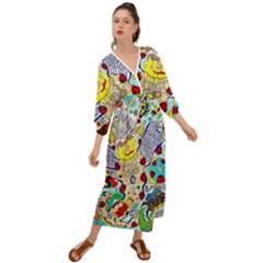 Supersonic Ladybug Angel Power Grecian Style  Maxi Dress