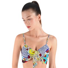 Supersonic Ladybug Angel Power Woven Tie Front Bralet