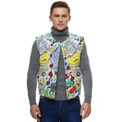 Supersonic Ladybug Angel Power Men s Button Up Puffer Vest	