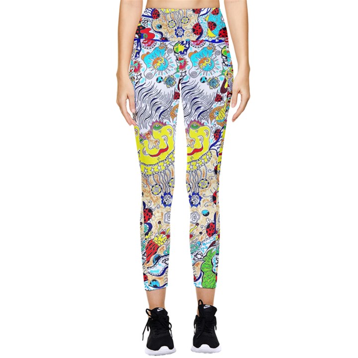 Supersonic ladybug angel power Pocket Leggings 