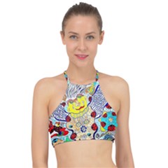 Supersonic Ladybug Angel Power Halter Bikini Top