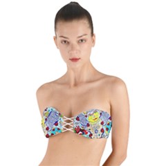 Supersonic Ladybug Angel Power Twist Bandeau Bikini Top