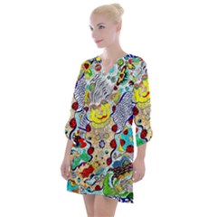 Supersonic Ladybug Angel Power Open Neck Shift Dress