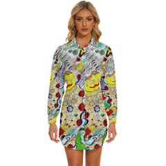 Supersonic Ladybug Angel Power Womens Long Sleeve Shirt Dress