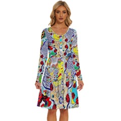 Supersonic Ladybug Angel Power Long Sleeve Dress With Pocket