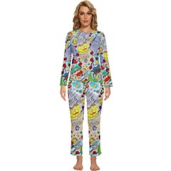 Supersonic Ladybug Angel Power Womens  Long Sleeve Lightweight Pajamas Set