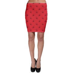 Spiders Pattern Seamless Arachnids Bodycon Skirt