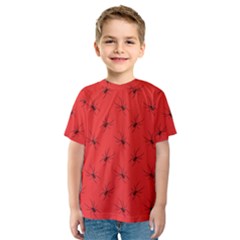 Spiders Pattern Seamless Arachnids Kids  Sport Mesh T-shirt