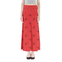 Spiders Pattern Seamless Arachnids Full Length Maxi Skirt