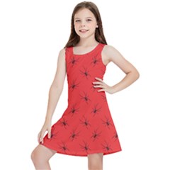 Spiders Pattern Seamless Arachnids Kids  Lightweight Sleeveless Dress