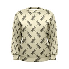 Dragonfy Insect Pattern Women s Sweatshirt