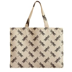 Dragonfy Insect Pattern Zipper Mini Tote Bag