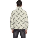 Dragonfy Insect Pattern Men s Puffer Bubble Jacket Coat View4