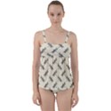 Dragonfy Insect Pattern Twist Front Tankini Set View1