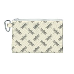 Dragonfy Insect Pattern Canvas Cosmetic Bag (medium) by Maspions