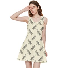 Dragonfy Insect Pattern Inside Out Racerback Dress