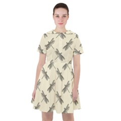 Dragonfy Insect Pattern Sailor Dress by Maspions