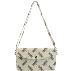 Dragonfy Insect Pattern Removable Strap Clutch Bag by Maspions