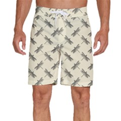 Dragonfy Insect Pattern Men s Beach Shorts by Maspions