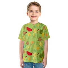 Art Fruits Pattern Kids  Sport Mesh T-shirt