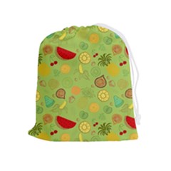 Art Fruits Pattern Drawstring Pouch (xl)