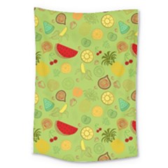 Art Fruits Pattern Large Tapestry