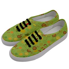 Art Fruits Pattern Men s Classic Low Top Sneakers