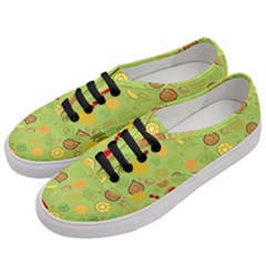 Art Fruits Pattern Women s Classic Low Top Sneakers