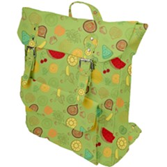 Art Fruits Pattern Buckle Up Backpack