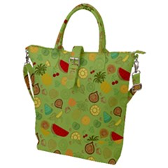 Art Fruits Pattern Buckle Top Tote Bag