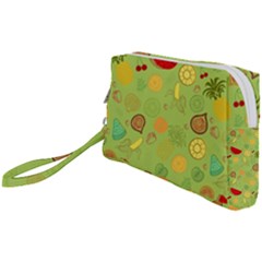 Art Fruits Pattern Wristlet Pouch Bag (small)