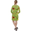 Art Fruits Pattern Long Sleeve Hoodie Dress View2