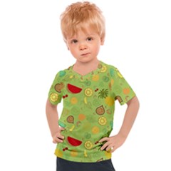 Art Fruits Pattern Kids  Sports T-shirt