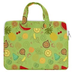 Art Fruits Pattern Macbook Pro 13  Double Pocket Laptop Bag