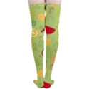 Art Fruits Pattern Thigh High Stockings View4