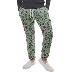 Swirls Foliage Leaves Green Men s Jogger Sweatpants