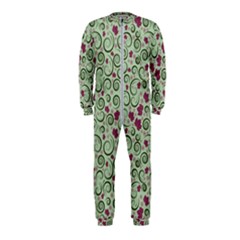 Swirls Foliage Leaves Green Onepiece Jumpsuit (kids)