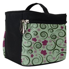 Swirls Foliage Leaves Green Make Up Travel Bag (small)