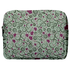 Swirls Foliage Leaves Green Make Up Pouch (large) by Maspions