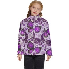 Butterflies Butterfly Insect Animal Nature Kids  Puffer Bubble Jacket Coat