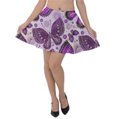 Butterflies Butterfly Insect Animal Nature Velvet Skater Skirt