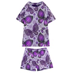 Butterflies Butterfly Insect Animal Nature Kids  Swim T-shirt And Shorts Set