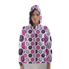 Pattern Seamless Design Decorative Women s Hooded Windbreaker