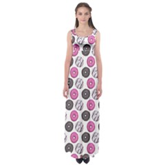 Pattern Seamless Design Decorative Empire Waist Maxi Dress