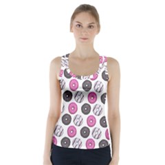 Pattern Seamless Design Decorative Racer Back Sports Top