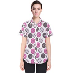 Pattern Seamless Design Decorative Women s Short Sleeve Shirt